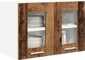 vidaXL Κρεμαστό ντουλάπι 2 pcs Παλιό ξύλο Επεξεργασμένο Ξύλο