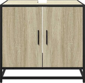 vidaXL Ντουλάπι Νιπτήρα Μπάνιου Sonoma Δρυς 65 x 33 x 60 εκ. από Τεχνητό Ξύλο
