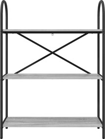 vidaXL Ράφι Βιβλίων 3 επιπέδων 80 x 30 x 109 εκ Επεξεργασμένο ξύλο