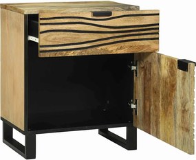 vidaXL Κομοδίνο Φυσικό 50 x 33 x 60 εκ Επεξεργασμένο Ξύλο