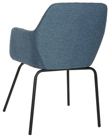 Καρέκλα DKD Home Decor Μπλε Μαύρο 59,5 x 60,5 x 78 cm