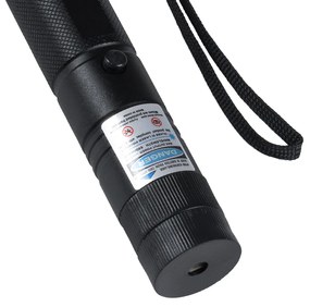 GloboStar® 78998 Φορητό Επαναφορτιζόμενο Laser Pointer 5Mw Class 3 DOT Zoom με Extra Κεφαλή για Dot Effects με Μπαταρία 18650 Li-ion 4800mAh &amp; Φορτιστή - Μπλε 450nm Φ2.2 x Υ15cm