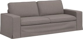 vidaXL Καναπές Taupe 222 x 80 x 82 εκ ύφασμα