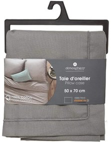 Θήκη μαξιλαριού Atmosphera Γκρι (70 x 50 cm)