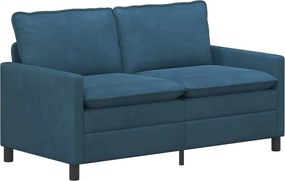 vidaXL Σετ Καναπέ 2 pcs Μπλε Βελούδο