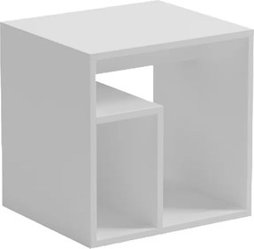 Βοηθητικό τραπέζι Doublo pakoworld λευκό 40x35x40εκ