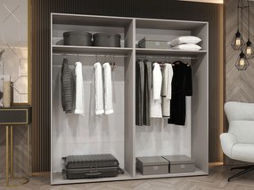 Ντουλάπα Mila I-Μαύρο-Μήκος: 200εκ