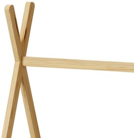Κρεβάτι παιδικό Lilly τύπου Montessori ξύλο πεύκου φυσικό 90x190 εκ. 90x190x156.5 εκ.