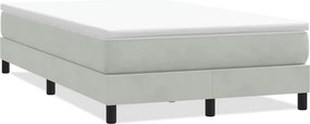 vidaXL Κρεβάτι Boxspring χωρίς Στρώμα Ανοιχτό Γκρι 120x220 εκ.