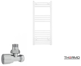 Thermo ALTO Θερμαινόμενη πετσετοκρεμάστρα από Mild Steel με υδραυλική λειτουργία, 80x40cm White