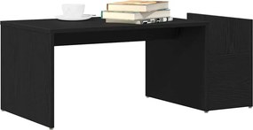 vidaXL Τραπεζάκι σαλονιού Μαύρη Οξυά 90 x 45 x 35 cm