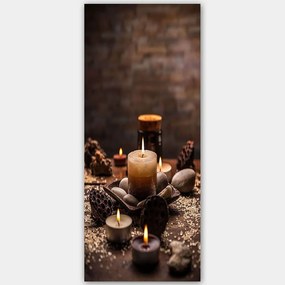 Πίνακας Καμβάς 451ERN2059 50x120cm Multi Wallity Vertical Wood, Canvas