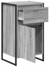 vidaXL Πλαϊνό γραφείο με συρτάρι Γκρίζο Σονομα 81 x 36 x 150.5 εκ.