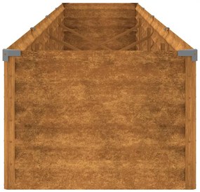 vidaXL Υπερυψωμένο Ζαρντινιέρα Κήπου 386 x 50 x 36 εκ. από Ατσάλι Corten