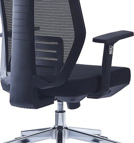 Καρέκλα γραφείου διευθυντή Commend pakoworld ύφασμα mesh μαύρο