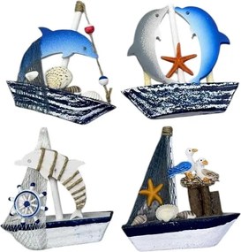 Διακοσμητικό Souvenir Καραβάκι - Σετ 12 τεμάχια - L2025-2 - 125571