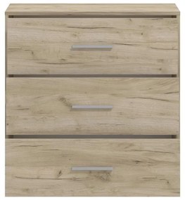 Κομότα - Συρταριέρα Garona 3F Γκρί Δρύς 80,5x33x80,5 εκ. 80.5x33x80.5 εκ.