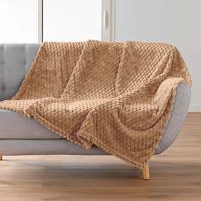 Κουβέρτα Καναπέ Fleece (125x150) L-C Mini Frosty Camel 1612816