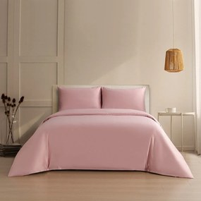 Παπλωματοθήκη Satin Bella (Σετ 3τμχ) Rose Melinen Queen Size 225x240cm Πολυέστερ