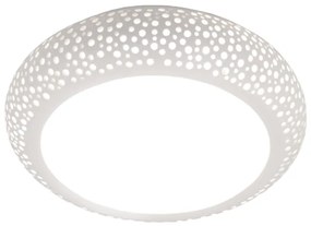 InLight Πλαφονιέρα οροφής λευκή από γύψο 4XE27 D:50cm 42155-Α