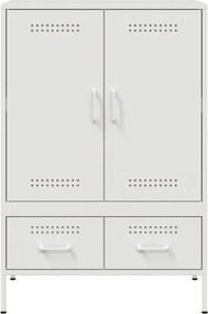 vidaXL Ντουλάπι Λευκό 68x39x101,5 εκ. από Χάλυβα