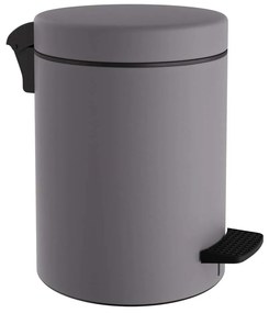 Κάδος Απορριμμάτων Μπάνιου (Φ23x32) Pam & Co 8lt 500 Concrete Grey Matte