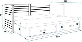 Καναπές - κρεβάτι Herald-Grafitis