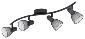Φωτιστικό Οροφής Spot Carovigno 98623 Black Eglo Metal