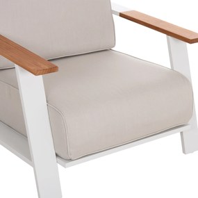 ΣΕΤ ΣΑΛΟΝΙ 4ΤΜΧ LAITH HM6551.02 ΑΛΟΥΜΙΝΙΟ &amp; ΜΑΞΙΛΑΡΙΑ ΣΕ ΚΡΕΜ