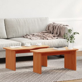 vidaXL Τραπεζάκι σαλονιού 2 pcs Καφέ κεριού 100 x 69 x 35.5 εκατοστά