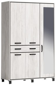 Ντουλάπα Evelin M5 135x52x208 oak blanco/anthracite DIOMMI 31-079