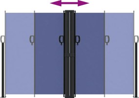 vidaXL Σκίαστρο Πλαϊνό Συρόμενο Μπλε 160 x 1200 εκ.