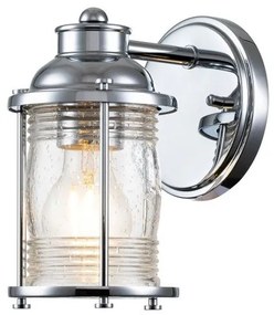 Απλίκα Φωτιστικό Μπάνιου 1xE27 IP44 Ashland Bay Quintiesse Elstead Lighting-QN-ASHLANDBAY1-PC-BATH-Χρώμιο QN-ASHLANDBAY1-PC-BATH