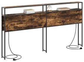 vidaXL Κεφαλάρι Αποθήκης Καπνιστή δρυς 180 cm Επεξεργασμένο ξύλο