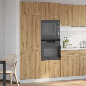 Ντουλάπι ψυγείου Artisan Oak 60x57x207 cm Κατασκευασμένο ξύλο - Καφέ