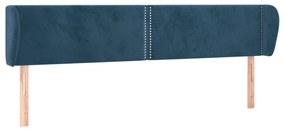 Κεφαλάρι με Πτερύγια Σκούρο Μπλε 163x23x78/88 εκ. Βελούδινο 3117062