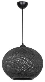 Ceiling light Leshia Ε27 black D38x75cm 38x38x75 εκ.