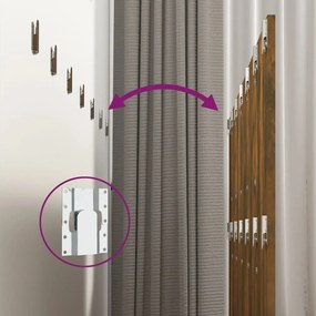 vidaXL Κεφαλάρι Τοίχου Καπνιστή Δρυς 240x1,5x80 εκ. Επεξεργασμένο Ξύλο