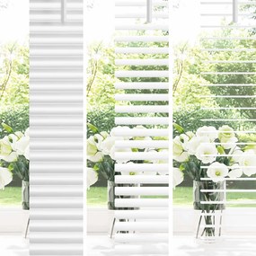 vidaXL Βενετσιάνικη Σκίαση Λευκός 150 x 130 εκ 25 mm PVC
