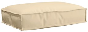 vidaXL Μαξιλάρι Παλέτας για Καθίσμα Μπεζ 60x40x8 εκ. Oxford Fabric