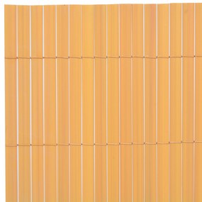 vidaXL Φράκτης Κήπου Διπλής Όψης PVC 150x300 εκ. Κίτρινος