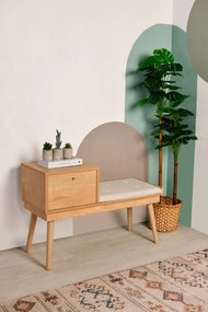 Ταμπουρέ Δρυς / Κρέμ URBAN 105x40x45