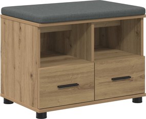 vidaXL Παγκάκι Χαλωρίου Τεχνίτικη Δρυς 60 x 38 x 46 εκ