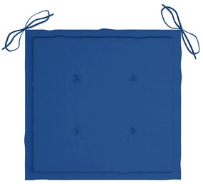 vidaXL Καρέκλες Εξωτ. Χώρου Πτυσσόμενες 6 τεμ Ξύλο Ακακίας & Μαξιλάρια