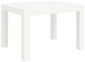 Τραπέζι Κήπου Λευκό 59 x 47 x 40 εκ. Πολυπροπυλένιο - Λευκό