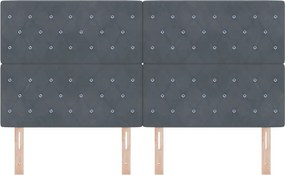 vidaXL Κεφαλάρι Σκούρο Γκρι 180 cm Βελούδο