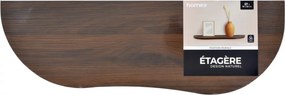 Ράφι τοίχου Homea - 57x19x1.8cm - Καφέ
