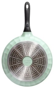 BUYDEEM CP151, 25 cm, Γυάλινο καπάκι, Χυτό αλουμίνιο, Χωρίς PFOA, Αντικολλητική επίστρωση, Πράσινο