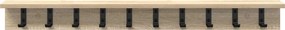 vidaXL Τοίχου Κρεμάστρα Δρύς Sonoma 100 x 10,5 x 10,5 εκ