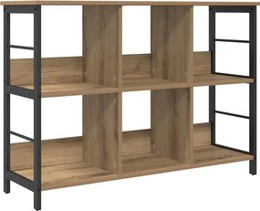 vidaXL Ράφι Βιβλίων 6 επιπέδων 102 x 32 x 72,5 εκ. Επεξεργασμένο ξύλο